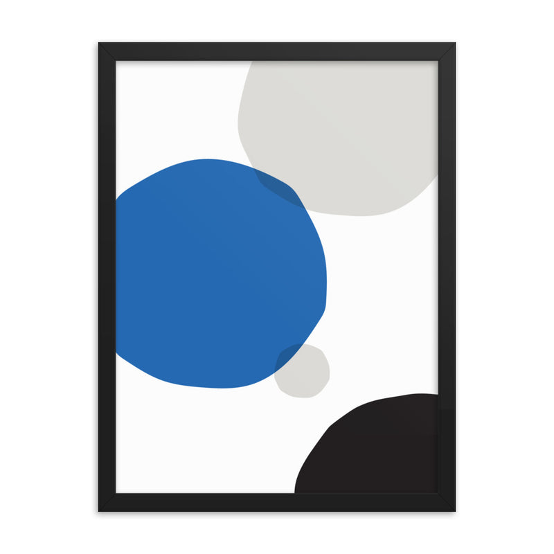 BLUE CIRCLES Framed