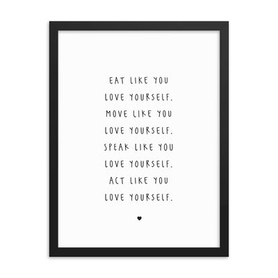 LOVE YOURSELF Framed