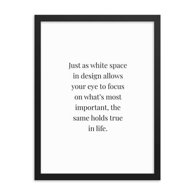 JUST AS Framed