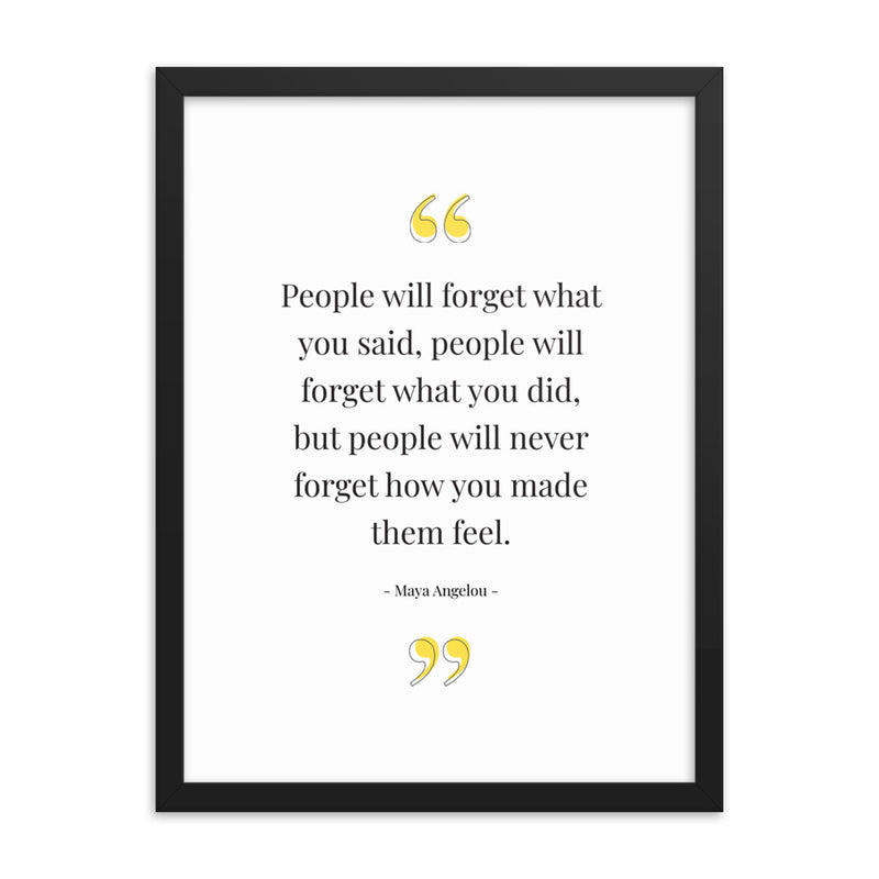 PEOPLE WILL Framed