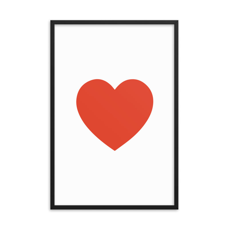 RED HEART Framed