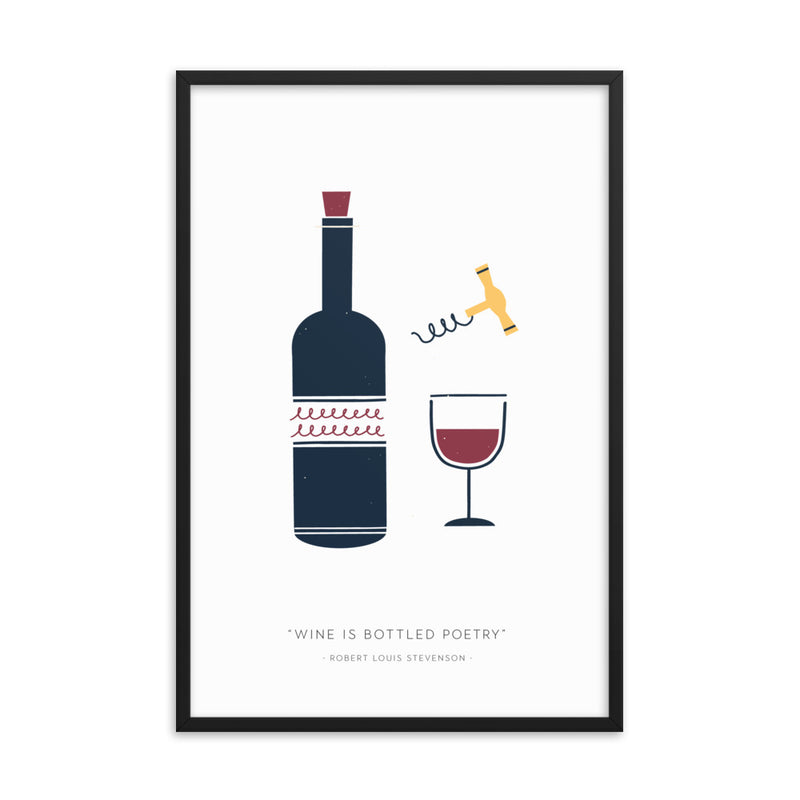 WINE IS Framed