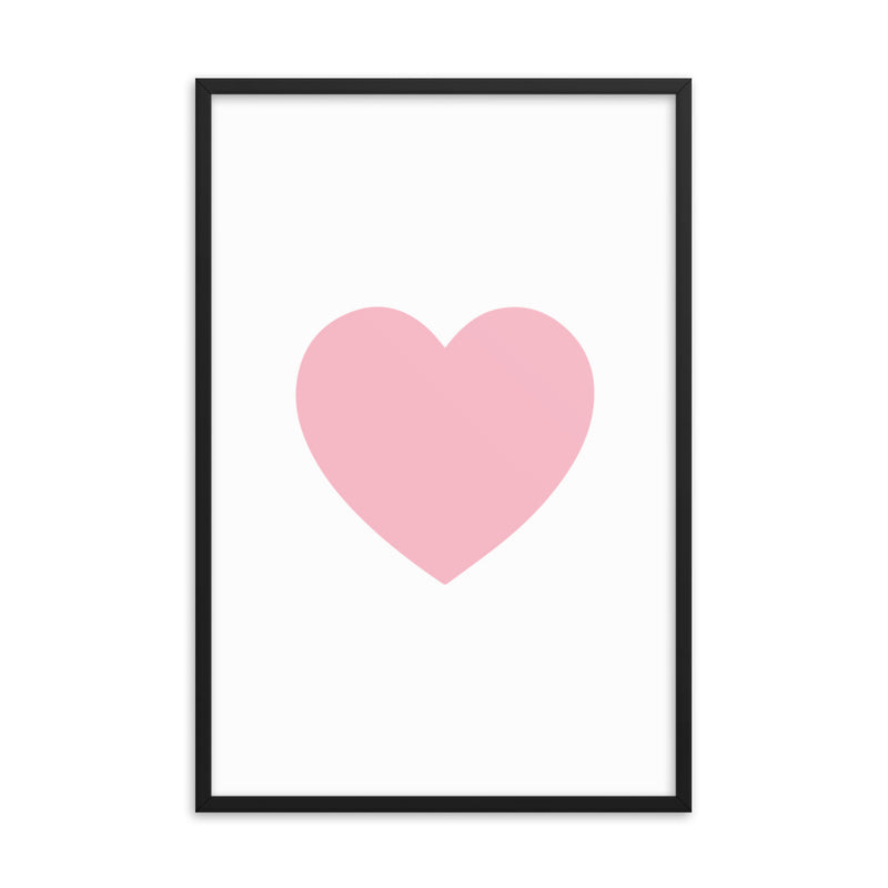 PINK HEART Framed