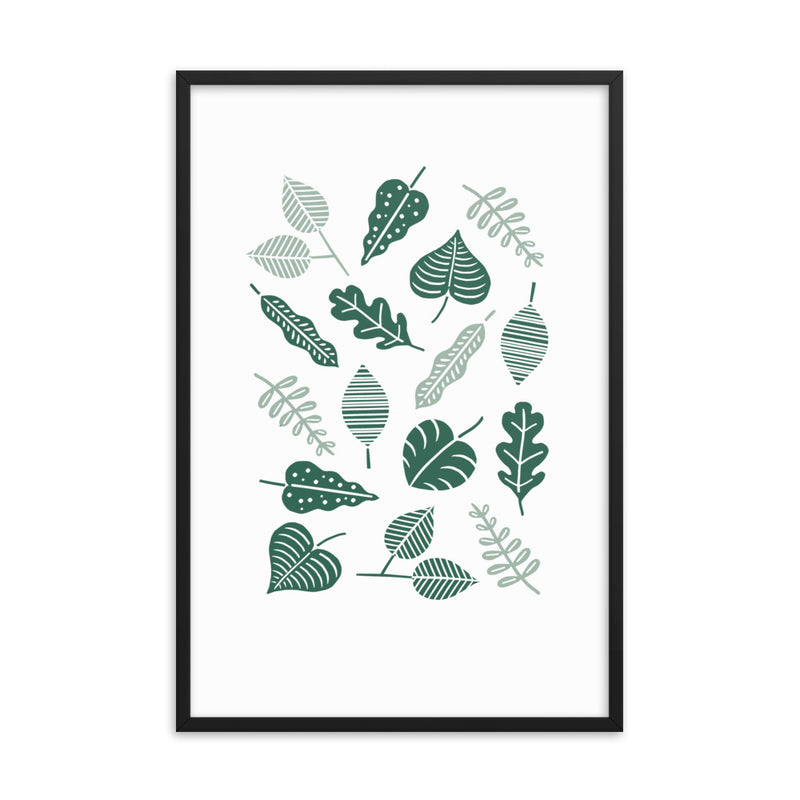 GREEN LEAVES Framed