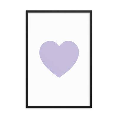 LILAC HEART Framed