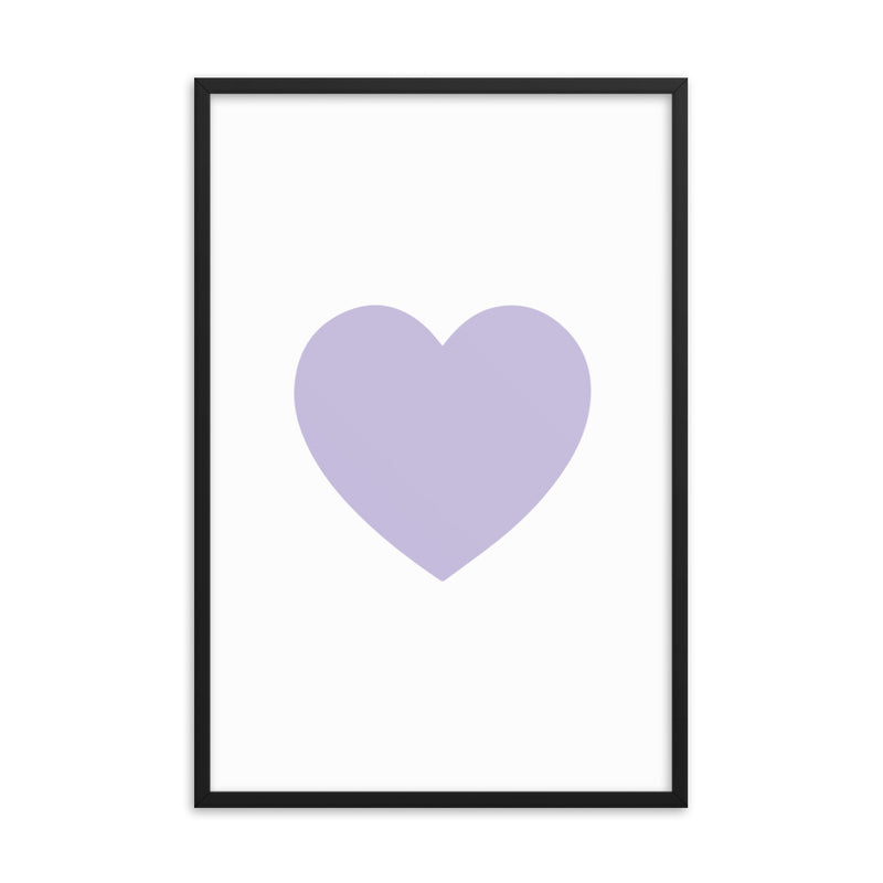 LILAC HEART Framed
