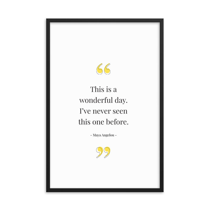 WONDERFUL DAY Framed