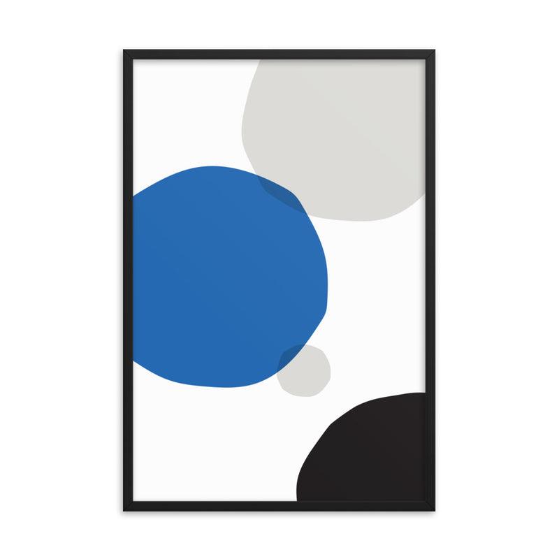 BLUE CIRCLES Framed