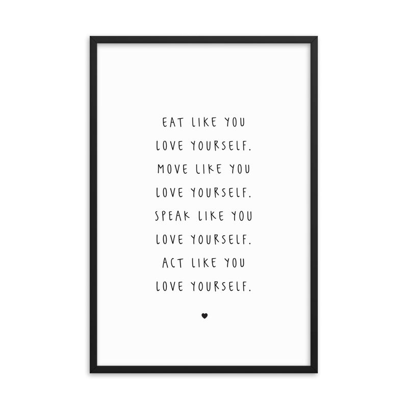 LOVE YOURSELF Framed
