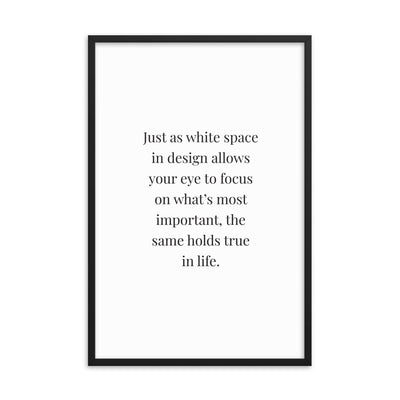 JUST AS Framed