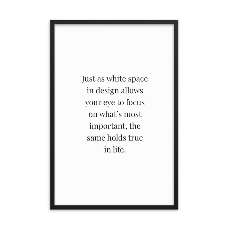 JUST AS Framed