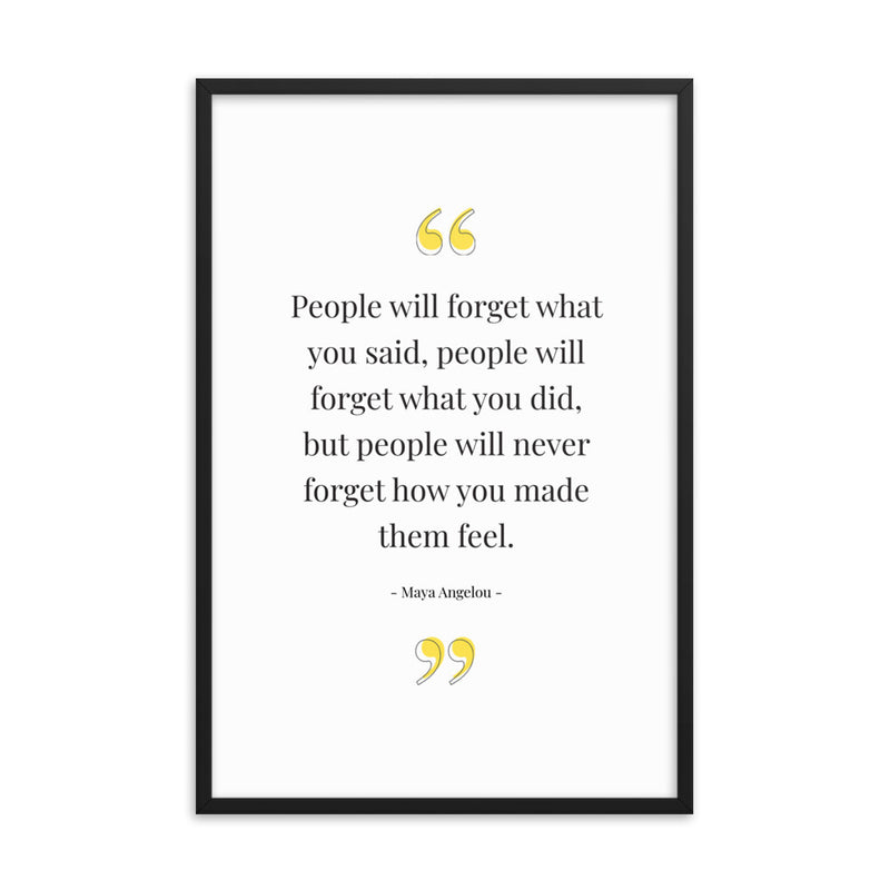 PEOPLE WILL Framed