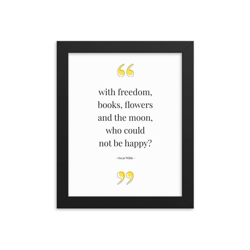 WITH FREEDOM Framed