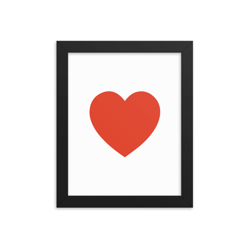 RED HEART Framed