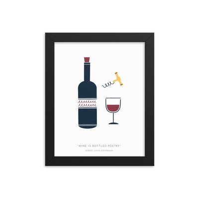 WINE IS Framed