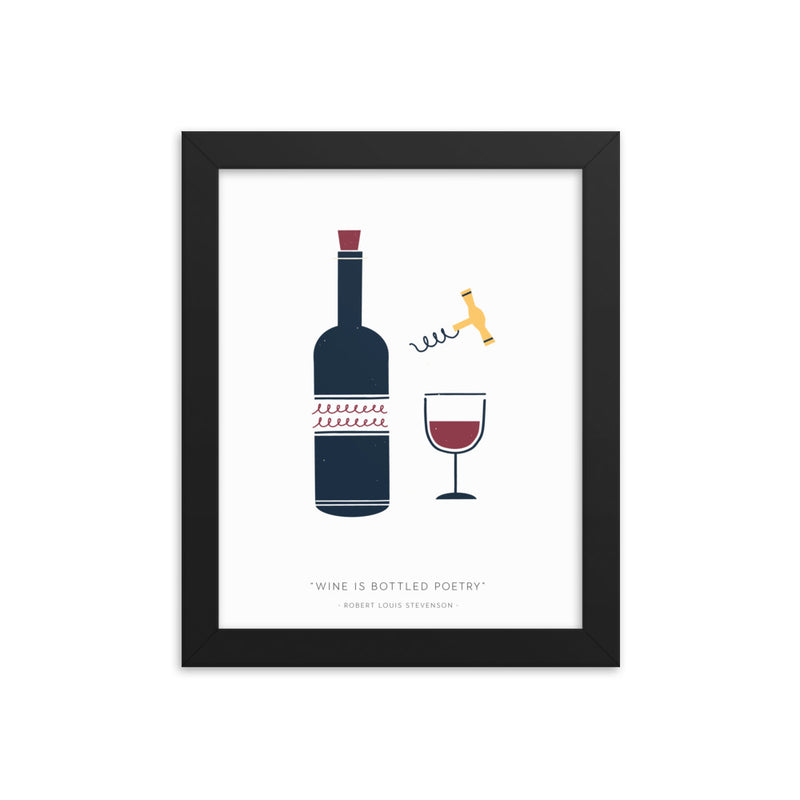 WINE IS Framed
