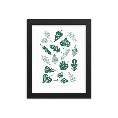 GREEN LEAVES Framed