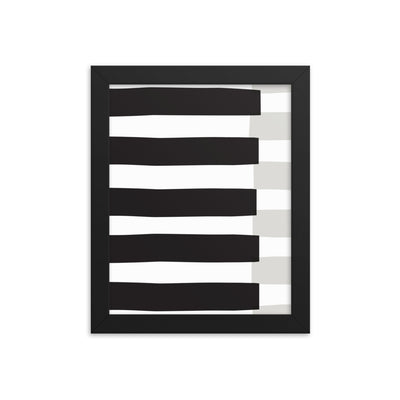 BLACK STRIPE Framed