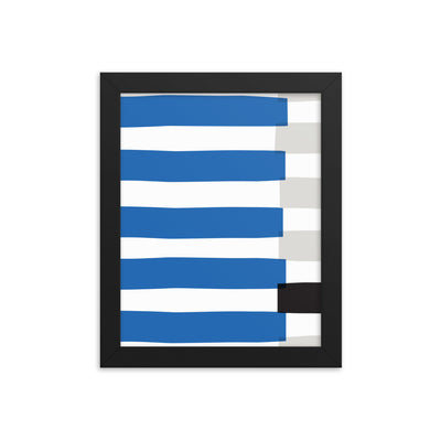 BLUE STRIPE Framed