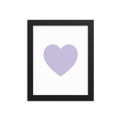 LILAC HEART Framed