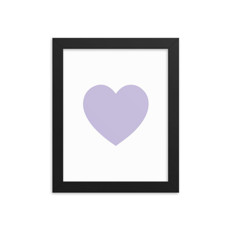 LILAC HEART Framed