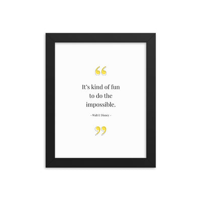 KIND OF FUN Framed