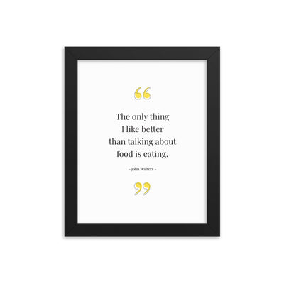 FOOD TALK Framed