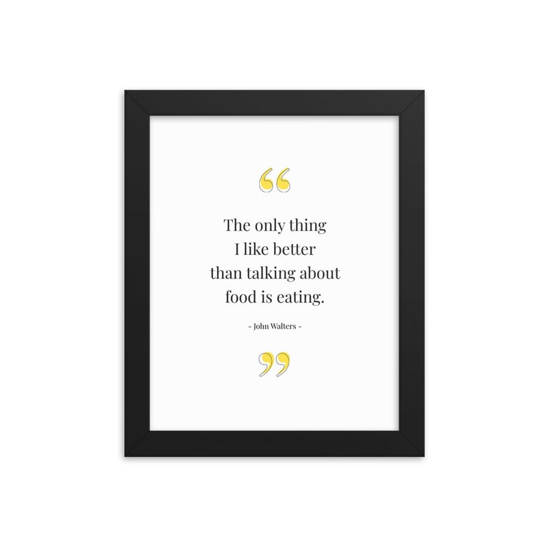 FOOD TALK Framed