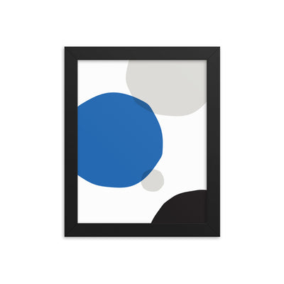 BLUE CIRCLES Framed