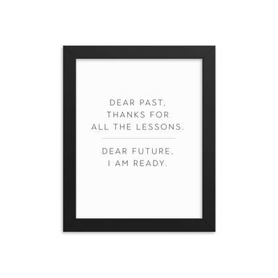 LESSONS Framed