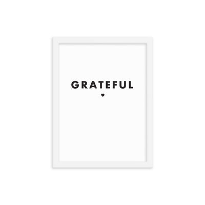 GRATEFUL Framed