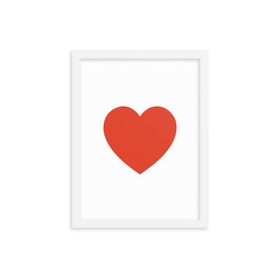 RED HEART Framed