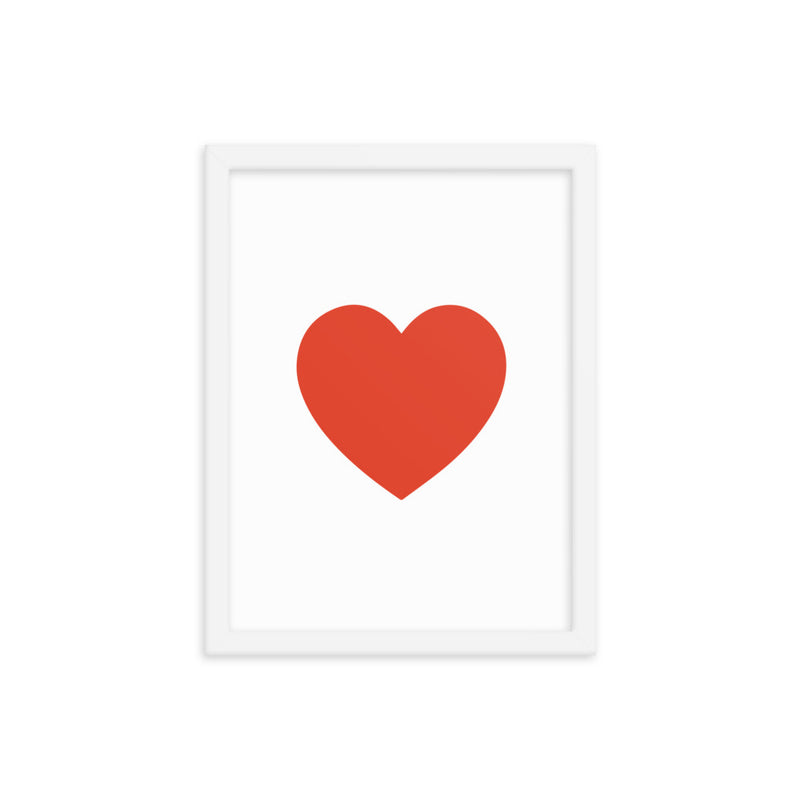 RED HEART Framed