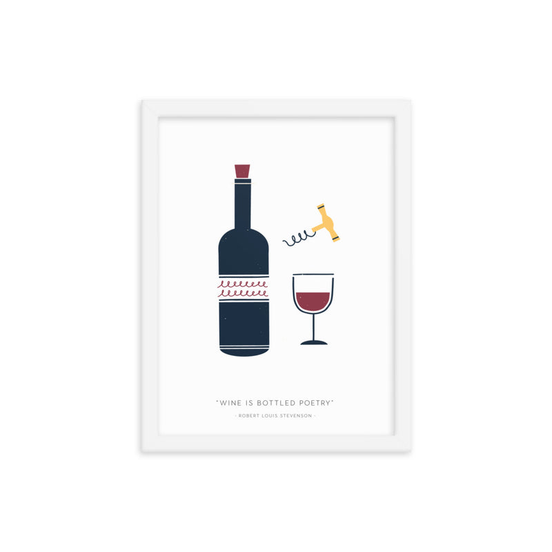 WINE IS Framed