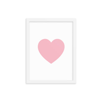 PINK HEART Framed