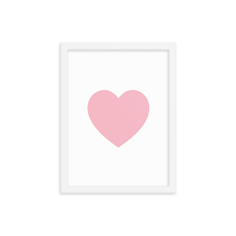 PINK HEART Framed