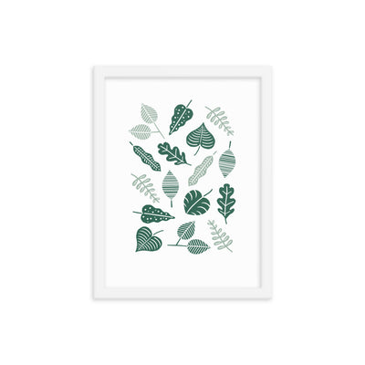 GREEN LEAVES Framed
