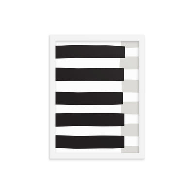 BLACK STRIPE Framed