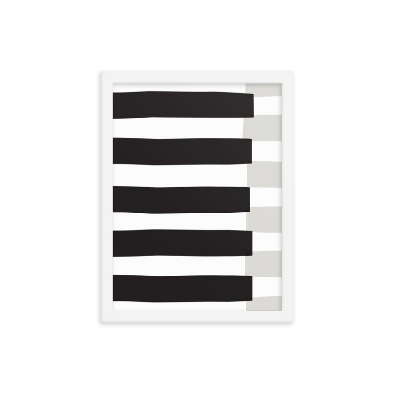 BLACK STRIPE Framed