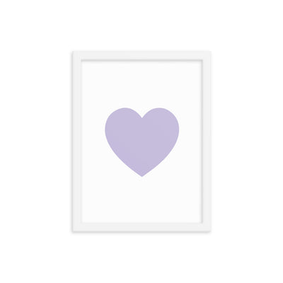 LILAC HEART Framed
