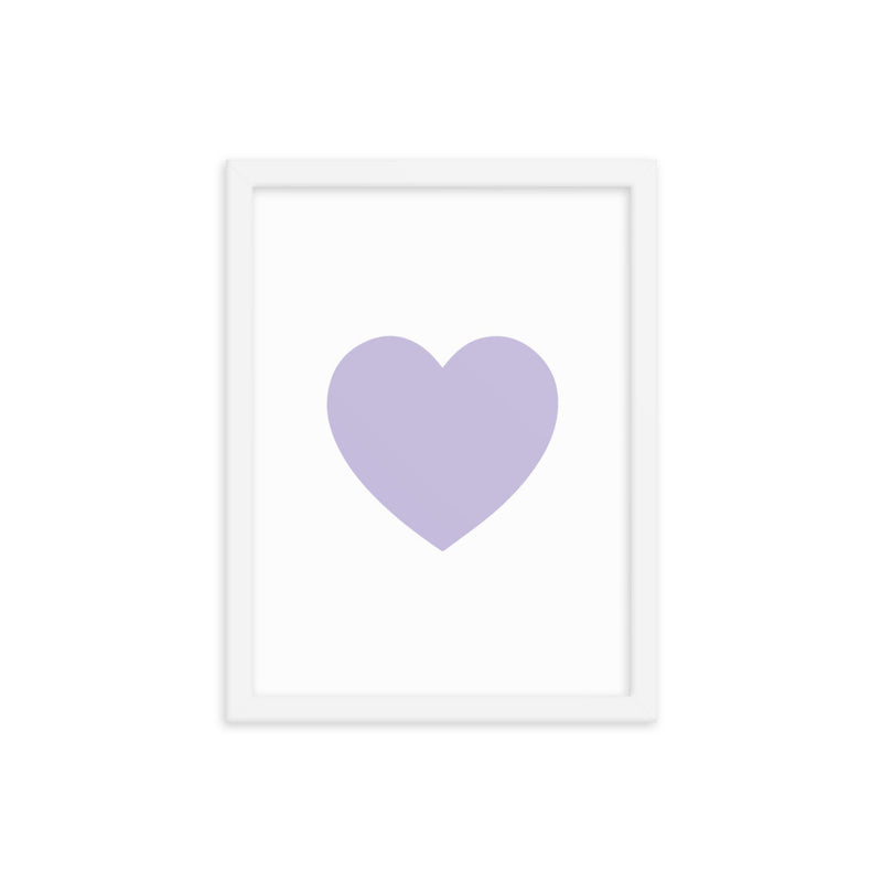 LILAC HEART Framed