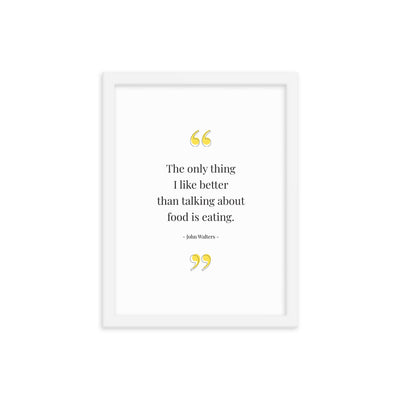 FOOD TALK Framed