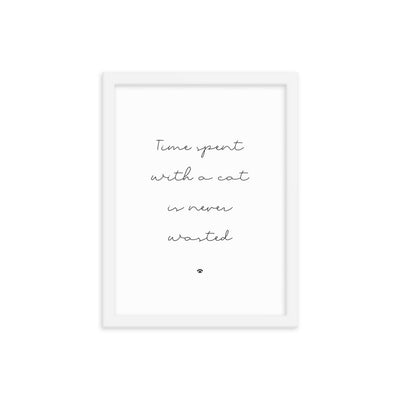 TIME WITH CATS Framed