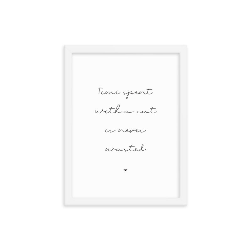 TIME WITH CATS Framed