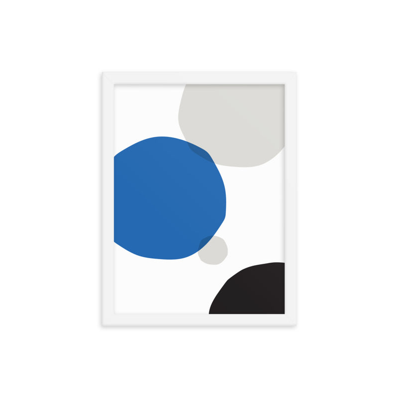 BLUE CIRCLES Framed
