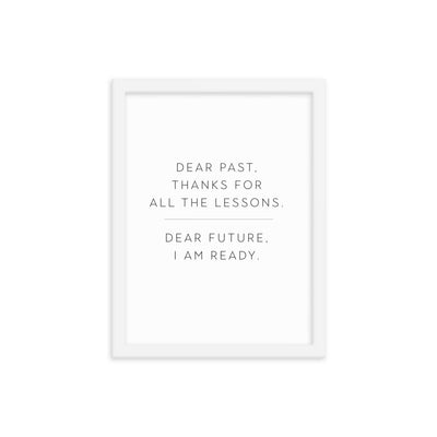 LESSONS Framed