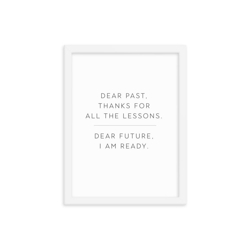 LESSONS Framed