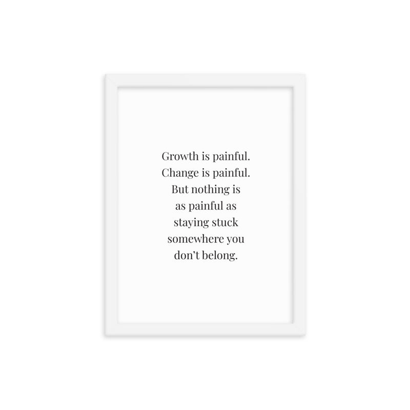 GROWTH Framed