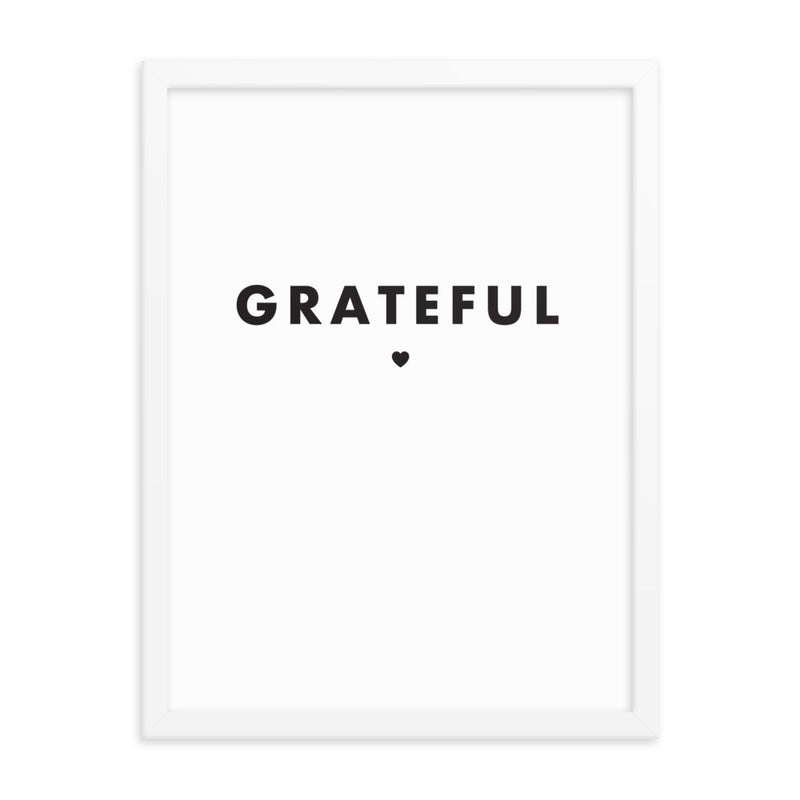 GRATEFUL Framed