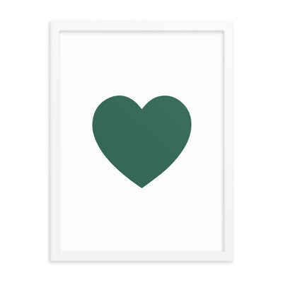 GREEN HEART Framed